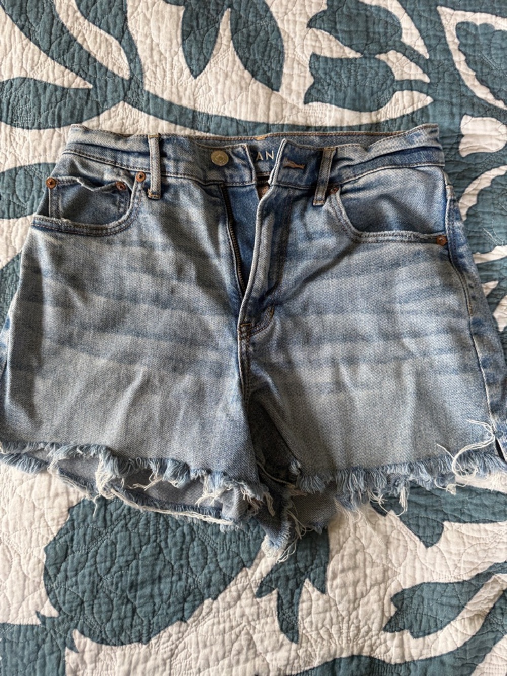 American Eagle Outfitters Light Blue Denim Cutoff Shorts